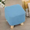 Funda elástica de cobertura total para taburete redondo pequeño, funda para taburete pequeño, funda para taburete para cambiarse los zapatos, funda para cojín de asiento, funda para taburete cuadrado pequeño