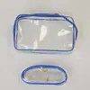 Direto da fábrica bolsa transparente de PVC bolsa fosca bolsa de mão bolsa de presente bolsa com zíper bolsa de PVC com zíper Shenzhen atacado