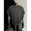 Sudadera de Manga Larga de Algodón 380g con Remaches para Hombre, Otoño 2026, Camiseta Casual Holgada con Retazos, Talla Grande