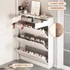 Zapatero ultrafino para uso doméstico, mueble de almacenamiento estrecho para entrada, diseño de montaje en pared, nuevo modelo 2026, zapatero abatible para el pasillo