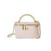 Bolsa de Corrente Bordada de Mão Nova Moda Feminina Rombos Caixa de Maquiagem Bolsa Elegante Casual Ombro Transversal