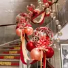 Decoración Barandilla Escalera Boda Gama Alta Casa Nueva Lejos Globo Arreglo Romántico Traje Pasillo Flores Lejos Escalera Mecánica