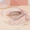 Zapatos Hanfu Originales de Primavera y Verano con Zapatos Acolchados de Traje Antiguo, Zapatos Bordados con Perlas, Zapatos Antiguos Mejorados Bordados de Hada