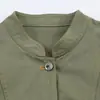 Transfronterizo 2026 Nueva Moda Europea y Americana Versátil Chaqueta Blazer con Cuello Alto Costuras Efecto Drapeado 5854819