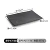 Plato Rectangular de Melamina Estilo Japonés Imitación Porcelana Plato Negro para Sushi Vajilla para Hot Pot Plato para Parrilla de Barbacoa Uso Comercial