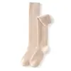 Nuevos estilos de otoño e invierno: calcetines de cachemira para mujer hasta la mitad de la pantorrilla, adelgazantes y engrosados para abrigar, color liso, calcetines largos de doble puntada
