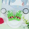 Llavero de Rana Linda de Dibujos Animados Colgante Creativo de Ojos Grandes Decoración para Bolsos de Pareja Regalo de Vacaciones para Jardín de Infancia