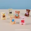 Novo produto transfronteiriço: Urso de Gravata Borboleta de Bolinhas Ornamento de Resina, Decoração Criativa de Mesa de Cura de Nicho de Alto Padrão