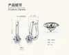 Brincos de Moissanita Cor D em Prata de Lei S925 com Quatro Garras, Brincos de 1 Quilate para Mulheres, Brincos de Nicho de Luxo, Atacado de Exportação