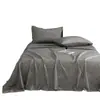 Lençol de Cama Espesso Classe A 100% Algodão Escovado de Inverno, Estilo Nórdico Lençol de Cama de Solteiro e Casal, 100% Algodão Puro, Espessado, Delicado e Amigo da Pele