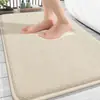 Tapete de Pé Espesso de Espuma de Memória Transfronteiriço, Tapete de Porta de Banheiro Macio de Secagem Rápida, Tapete Antiderrapante para Banheiro, Tapete Absorvente para Piso
