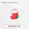 Cola Creme Pai Natal Boneco de Neve DIY Pacote de Material para Capa de Celular Acessórios de Resina Artesanais Acessórios de Cabelo