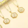 Collar de Set de Letras Apilables Europeas y Americanas de Amazon Transfronterizo Joyería que No se Desvanece Set de Accesorios de Joyería