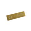 Insignia de metal personalizada de acero inoxidable con pin, insignia de espejo, tarjeta de trabajo para personal de hotel, personalizada al por mayor