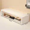 Soporte para computadora ajustable en altura, elevador de monitor para oficina, estante de madera para escritorio, base elevada para computadora de escritorio