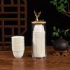 Taza de Té Desechable de Cáscara de Arroz de Grado Alimenticio Kung Fu Té Taza Pequeña Conveniente Juego de Té de Viaje Taza Pequeña Especial de Kung Fu para Beber Té
