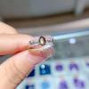 Joyería de tesoro de color anillo de zafiro estrella natural moda nuevo plata 925 incrustado simple suministro en vivo