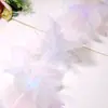 Flor de Encaje Estéreo Gradiente de Organza de 14 cm Accesorios de Pétalos Decorativos DIY para Pasteles Ropa Zapatos y Sombreros