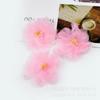 Materiales DIY de Flores de Organza, Accesorios Florales Semiacabados, Flores de Gasa de 6 cm, Decoraciones para Zapatos y Sombreros, Pinzas para el Cabello, Accesorios para Ropa y Prendas