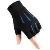 Guantes de ciclismo con protección solar para hombre, verano, finos, transpirables, antideslizantes, seda de hielo, para conducir con dedos expuestos, pesca Luya, guantes de medio dedo