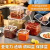 Frasco de condimentos comercial, caja de almacenamiento de especias, chile seco, anís estrellado, granos de pimienta, condimentos de cocina, caja de condimentos sellada