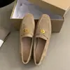Primeiro Encontro Temporada Yangqi Sapatos Sociais para Ir ao Trabalho Femininos 2024 Novos Mocasins de Primavera e Outono Sapatos Baixos Casuais Slip-on