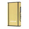 Encendedor Metálico Genuino Focus 006 Creativo Ultrafino Paquete de 10 Estuche Automático para Cigarrillos Estuche Ultrafino para Cigarrillos