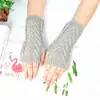 Luvas de Meio Dedo Estilo Coreano Outono e Inverno Lã Outdoor Quentes Estilo Curto Versátil Homens e Mulheres Escritório Digitação Luvas Sem Dedos Atacado