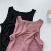 Enorme Suave Ceroso Delgado Elástico Tejido Pequeño Sling para Mujer Ombligo al Descubierto Corto Ajustado Adelgazante para Usar Debajo Chaleco Deportivo de Verano