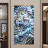 Pequeno Nezha Naohai Ao Bing Ao Guang Rei Dragão das Quatro Mares Papel de Parede Envolvente Pintura de Parede Sala de Estar Entrada Caixa de Relógio Pintura Decorativa