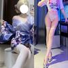Puro deseo de seducir ropa interior sexy para mujer sexy profundo V flor zorro sueño cárdigan bidimensional traje uniforme kimono japonés