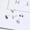 Pendientes de Plata de Ley S999 Yinjia con Circonita Pendientes de Moda para la Cicatrización del Agujero del Oído Pendientes de Cartílago Pequeños Exquisitos Personalizados de Diamante Accesorios para el Oído