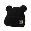 Gorro de Punto Osito para Otoño e Invierno, Engrosado y Cálido, Gorro de Felpa con Protección para Orejas, Adecuado para Circunferencia de Cabeza Grande, Hace que la Cara Parezca Más Pequeña, Gorro Versátil para Mujer