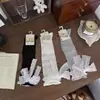 Meias de cano médio de verão com fita de laço para meninas, meias longas de renda estilo balé, meias de cano médio femininas, versáteis