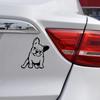 Pegatinas Creativas de Comercio Exterior para Coche Perro Bulldog de Dibujos Animados Pegatinas Reflectantes Calcomanías Personalizadas para Coche