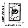 Parche Bordado Corazón Labios Blanco y Negro Estilo Punk Calavera Ojos Personalizado Parche Bordado por Computadora Parche Decoración para Ropa