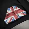 Novidades Europeias e Americanas de Outono e Inverno: Moletom Cardigan com Capuz e Estampa, Pulôver Solto com Capuz, Top Unissex