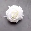 Flor de rosa negra pura simulación tela de seda cabeza de flor flor artificial material de decoración DIY estilo gótico oscuro Disparo Camino