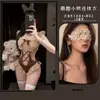 Macacão Fofo de Urso Pura Vontade Fim de Temporada, Lingerie Sexy Transparente, Fantasia Doce de Maid 9425