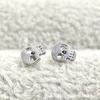 Pendientes de Titanio F-136 con Forma de Calavera G23 Material de Grado Médico para Implantes Hueso del Oído Stud Labio Stud Accesorios de Piercing Joyería