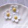 Popular Resina Five-pétala Flor diy Jóias Acessórios Hairpin Infantil Material Artesanal Celular Shell Beleza Flor Côncava