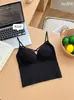 Nueva Camisola Sexy Ajustada con Tirantes Cruzados y Sujetador Incorporado Engrosado, Top Tubo para Usar como Exterior, Lencería Hermosa de Espalda para Mujeres