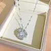 Colar Cruz Nova Personalidade Simples Micro-incrustado Totalmente Diamante Feminino Design Fresco Celebridade da Internet Corrente Exquisita para Clavícula Acessórios