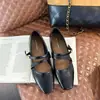 Nuevos Zapatos de Tacón Grueso Elegantes de Estilo 2026 para Primavera y Otoño, Zapatos de Salón Mary Jane para Mujer, Zapatos de Cuero Estilo Francés, Modernos con Faldas