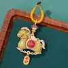 Hebilla de Anillo de Caballo Giratoria de Brocado de Canción de Doble Cara, Colgante de Llavero de Pony Giratorio, Accesorio de Joyería DIY, Venta al por Mayor desde el Fabricante