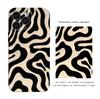 Capa de Celular Artística Tendência Maçã 17 18 Pro Max Linha Ondulada iPhone 15 Capa com Furo Preciso Capa Protetora