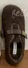 Mocasines de Estilo Bosque con Forro de Polar para Mujer, Nuevos Zapatos de Estilo Birkenstock Peludos con Punta Redonda para Otoño e Invierno 2025, Zapatos Cálidos de Algodón, Mocasines para Mujer