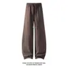 Novedad Otoño 2026 Pantalones Cortos Blancos Estilo Americano Parcheados Guadaña M-5XL HK26900-TeP30