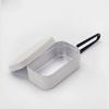 Lonchera Bento de Estilo Japonés para Exteriores con Doble Asa, Lonchera de Aluminio, Portátil, Multifuncional, para Camping, Lonchera de Aluminio, Olla para Cocinar con Rejilla para Vaporizar