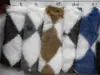 Piel de Conejo Cuadros de Diamantes Poliéster Patrón Impreso de Piel de Conejo Felpa Imitación de Piel de Conejo Equipaje Zapatos y Sombreros Ropa Tela de Terciopelo